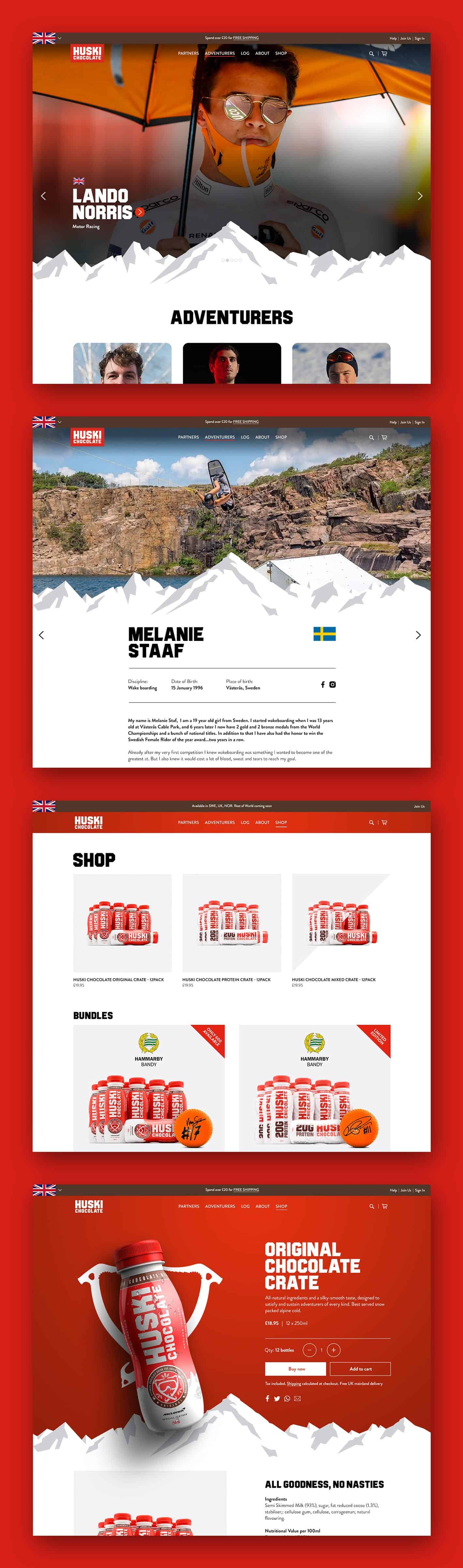 Huski Chocolate - Website