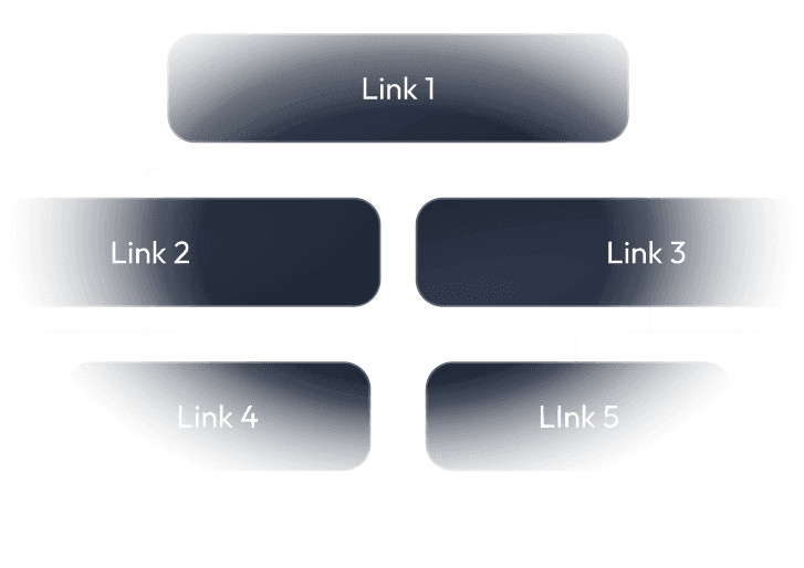 Casa Verde Framer Template: Dark flowchart diagram with five linked nodes.
