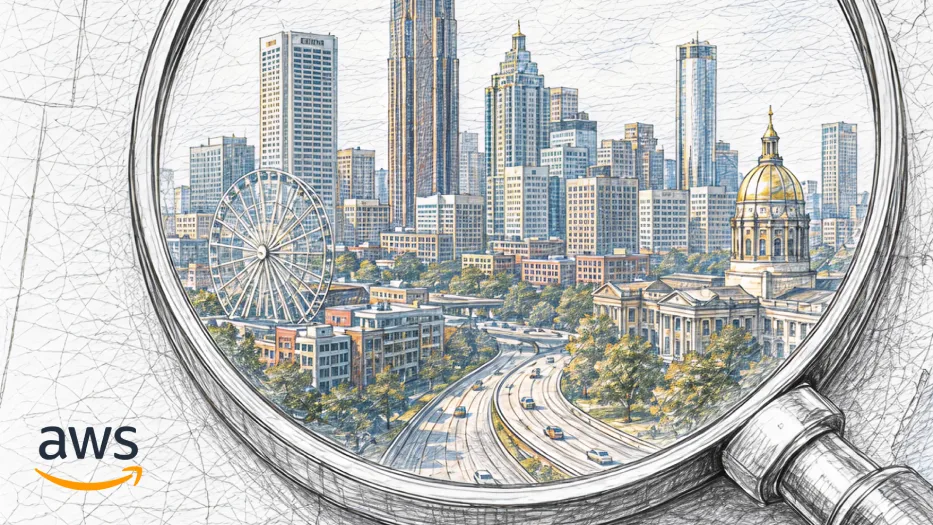 Atlanta city illustration