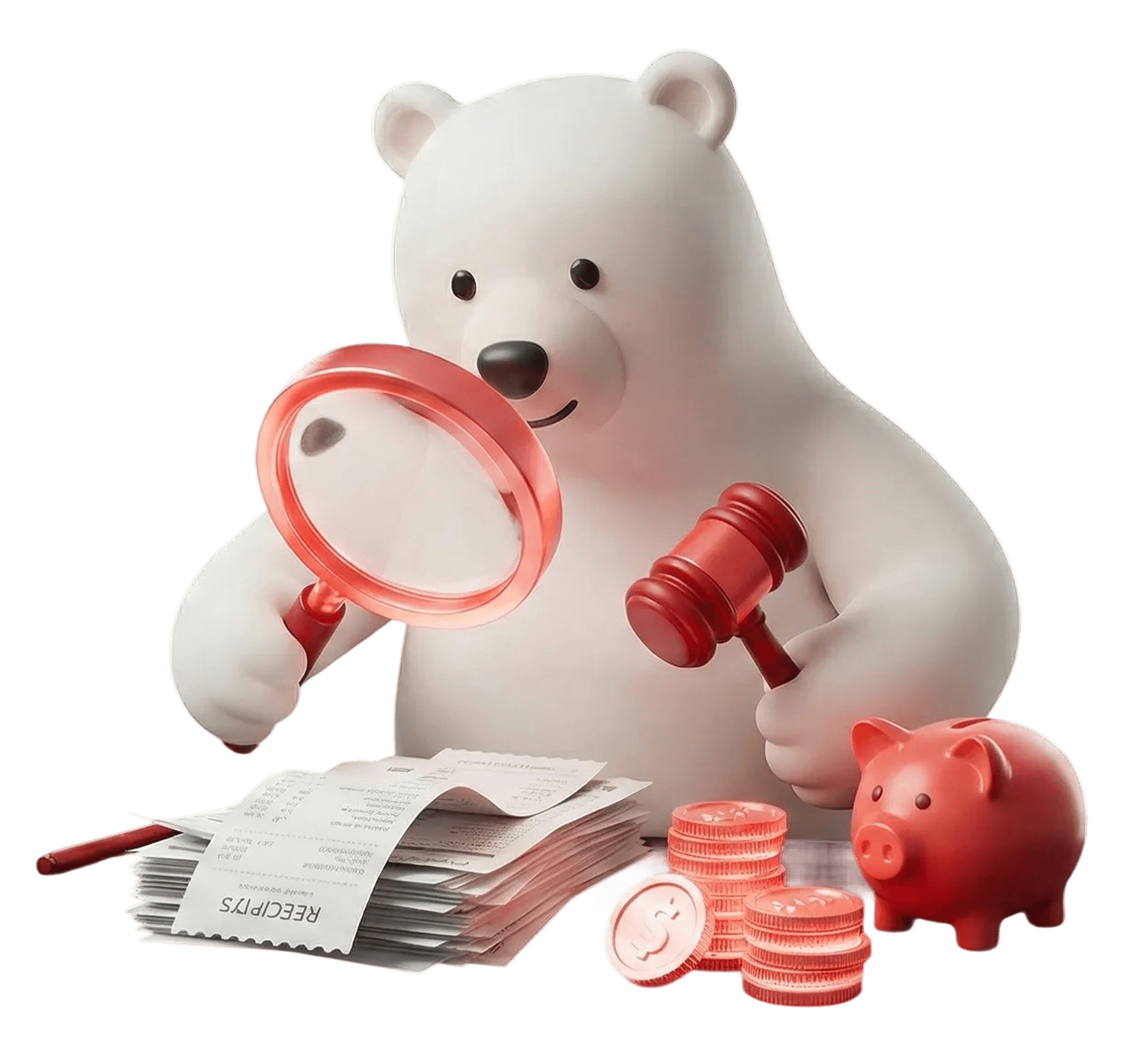 mobile app where a reciept is sorted