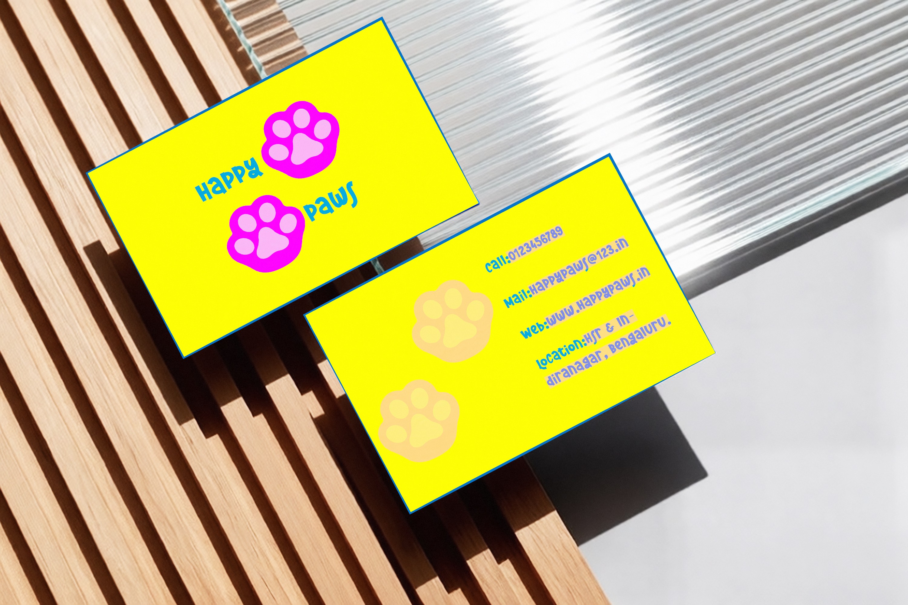 HAPPY PAWS VISITING CARD