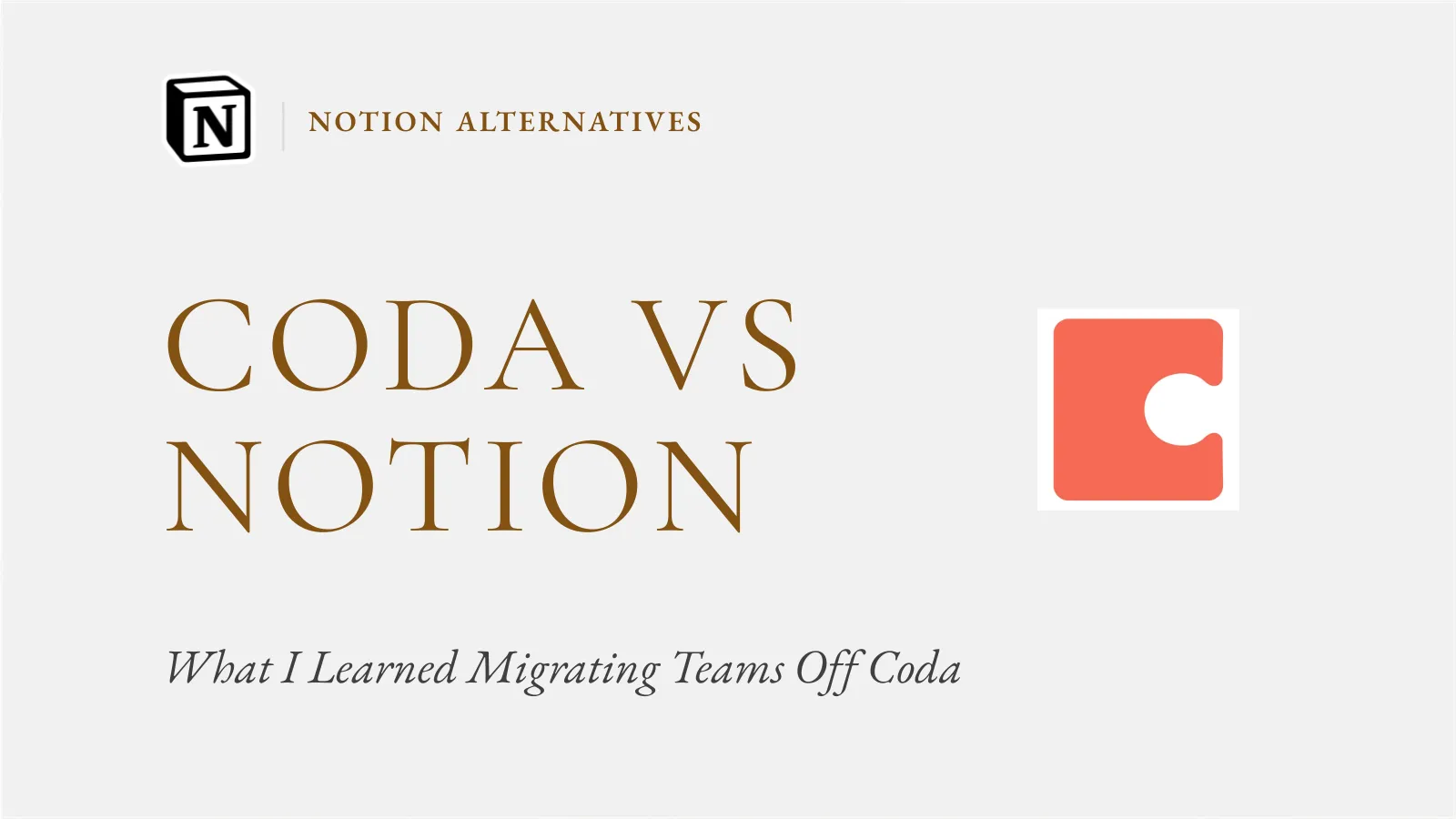 Coda vs Notion