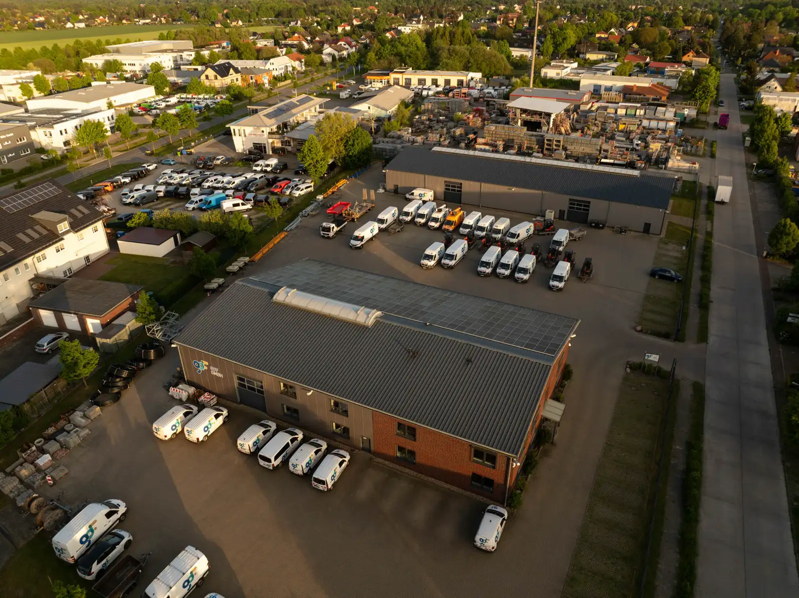 Luftaufnahme vom GDF Firmengelände