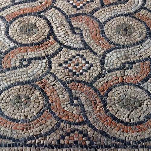 The mosaics on the floors of the domus