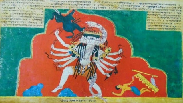 Rudra-Shiva, Ananda Patani manuscript, Assam.