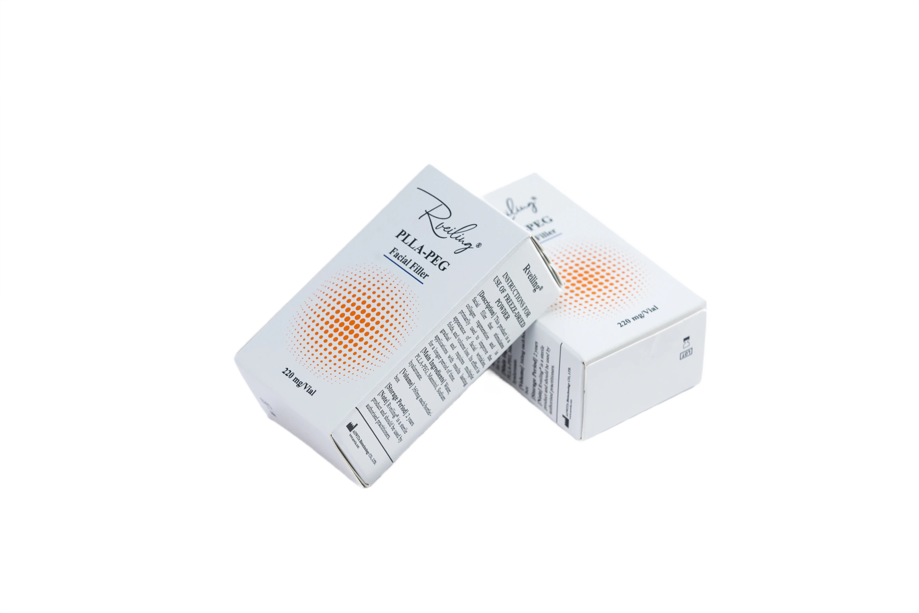 Powdered PLLA-PEG filler material with controlled particle size