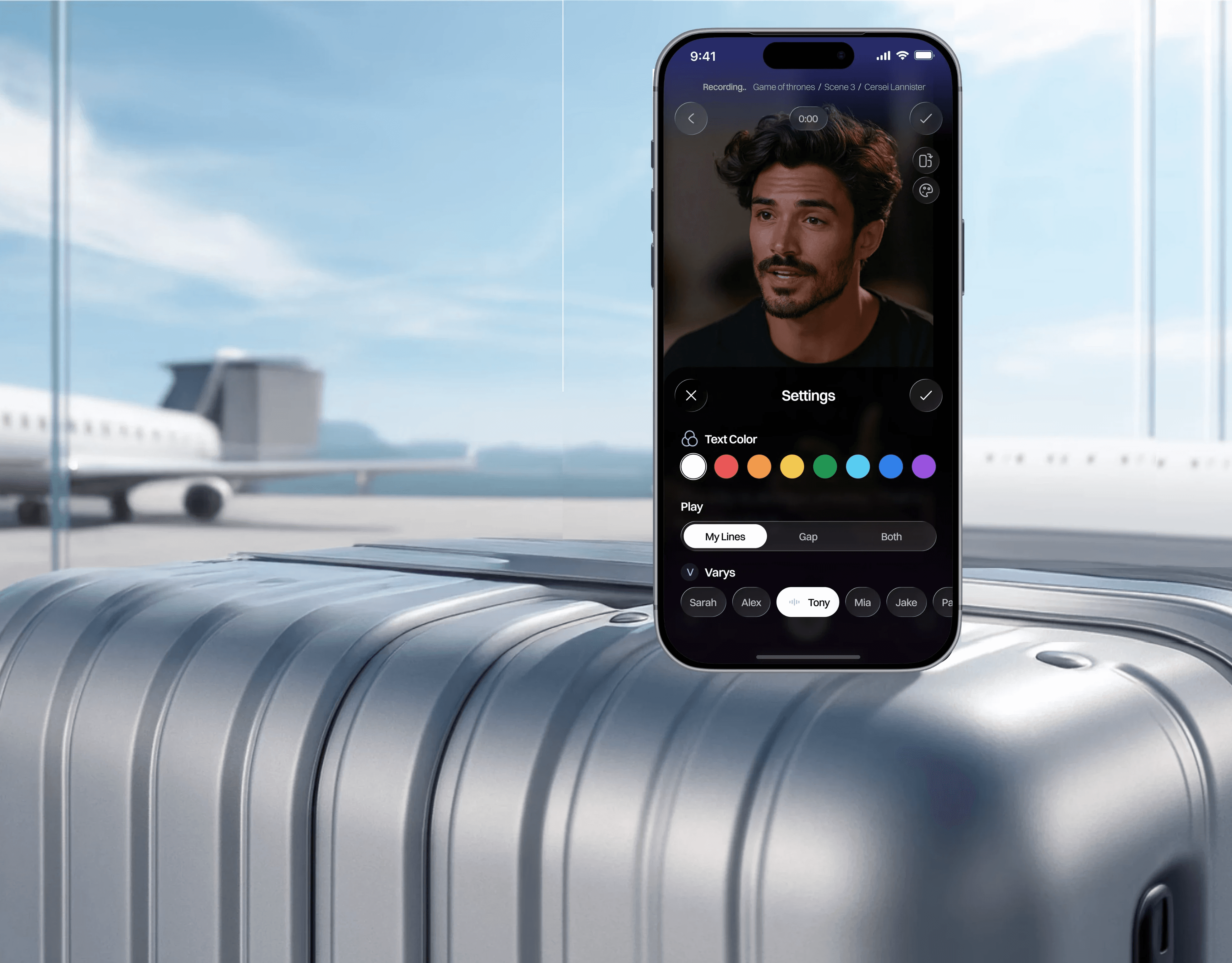 Scivora app on the go at the airport