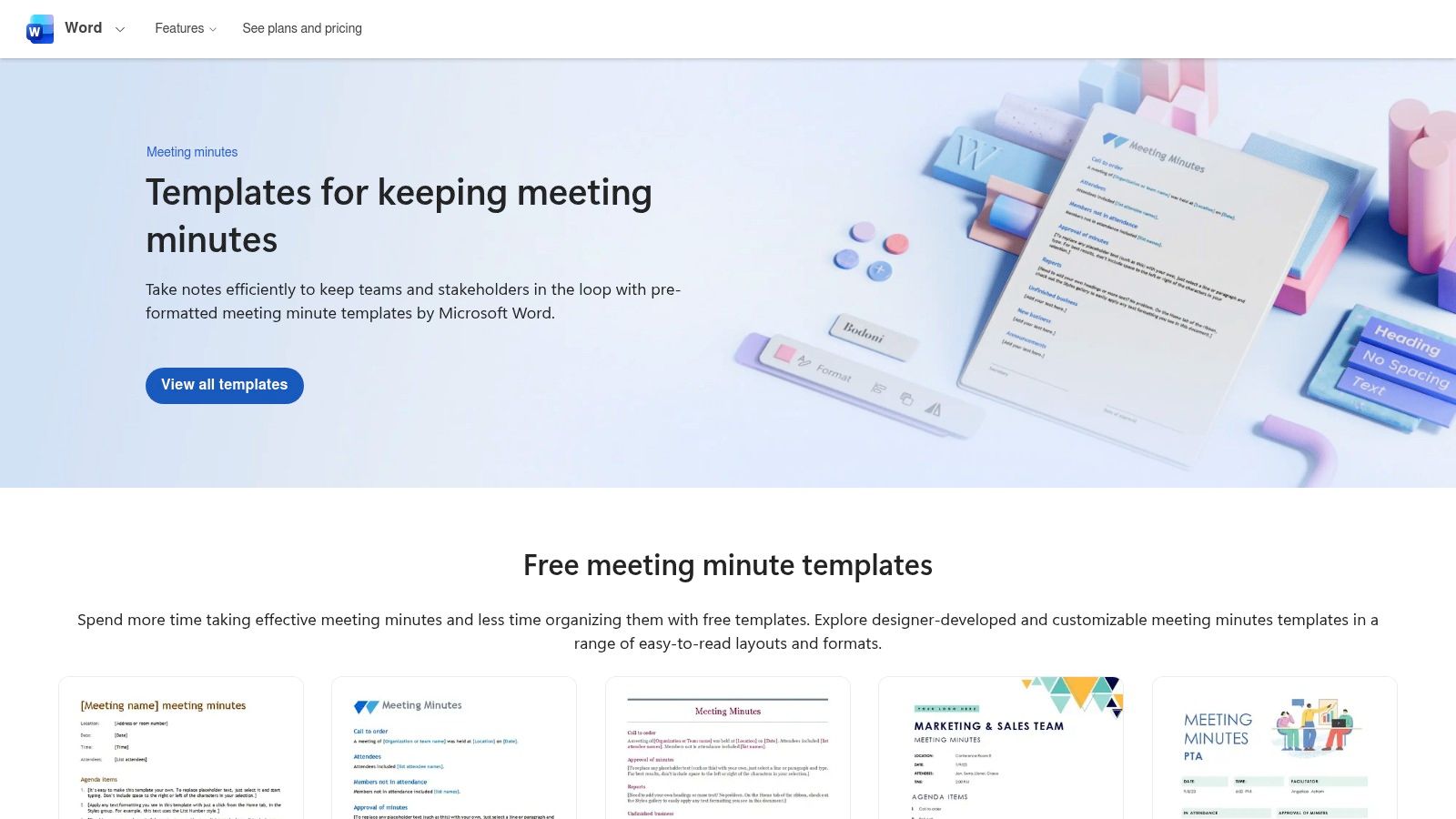 Microsoft Word Templates (Microsoft)