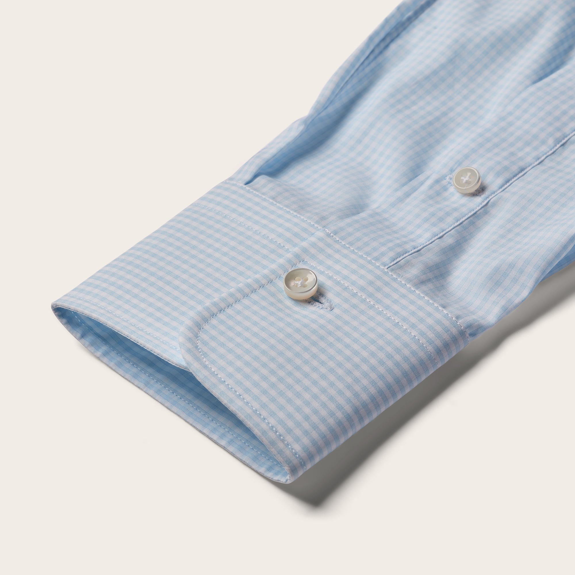 Adda River Light Blue Check Shirt - Mandelli UK