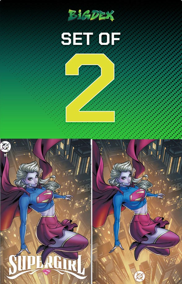 Supergirl #11 Sorah Suhng Big Dex Comics Exclusive Trade Dress and Virgin Variant front covers displayed together as a collector set