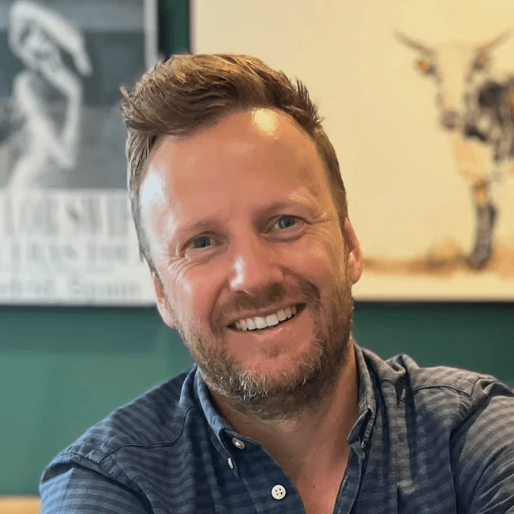 man wearing Henley top portrait