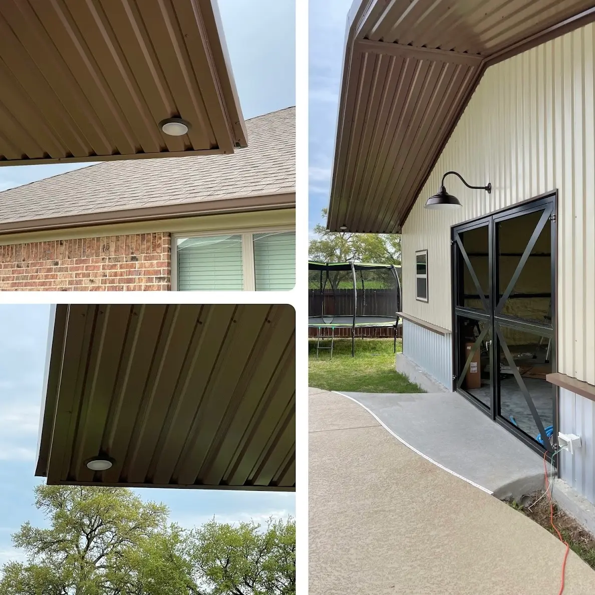 Custom Pool House Shop-Close Up Details- Salado, TX Perks Metal Works