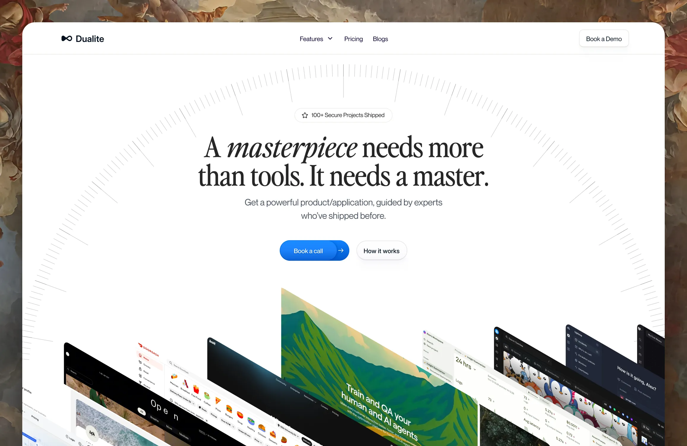 Dualite partner page design by Studio Maydit