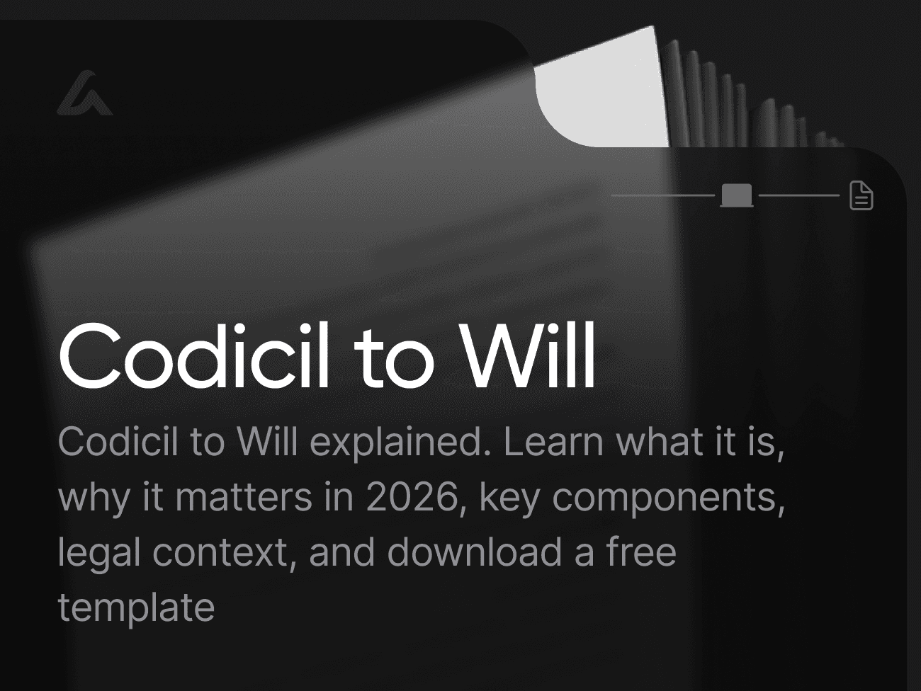 Codicil to Will