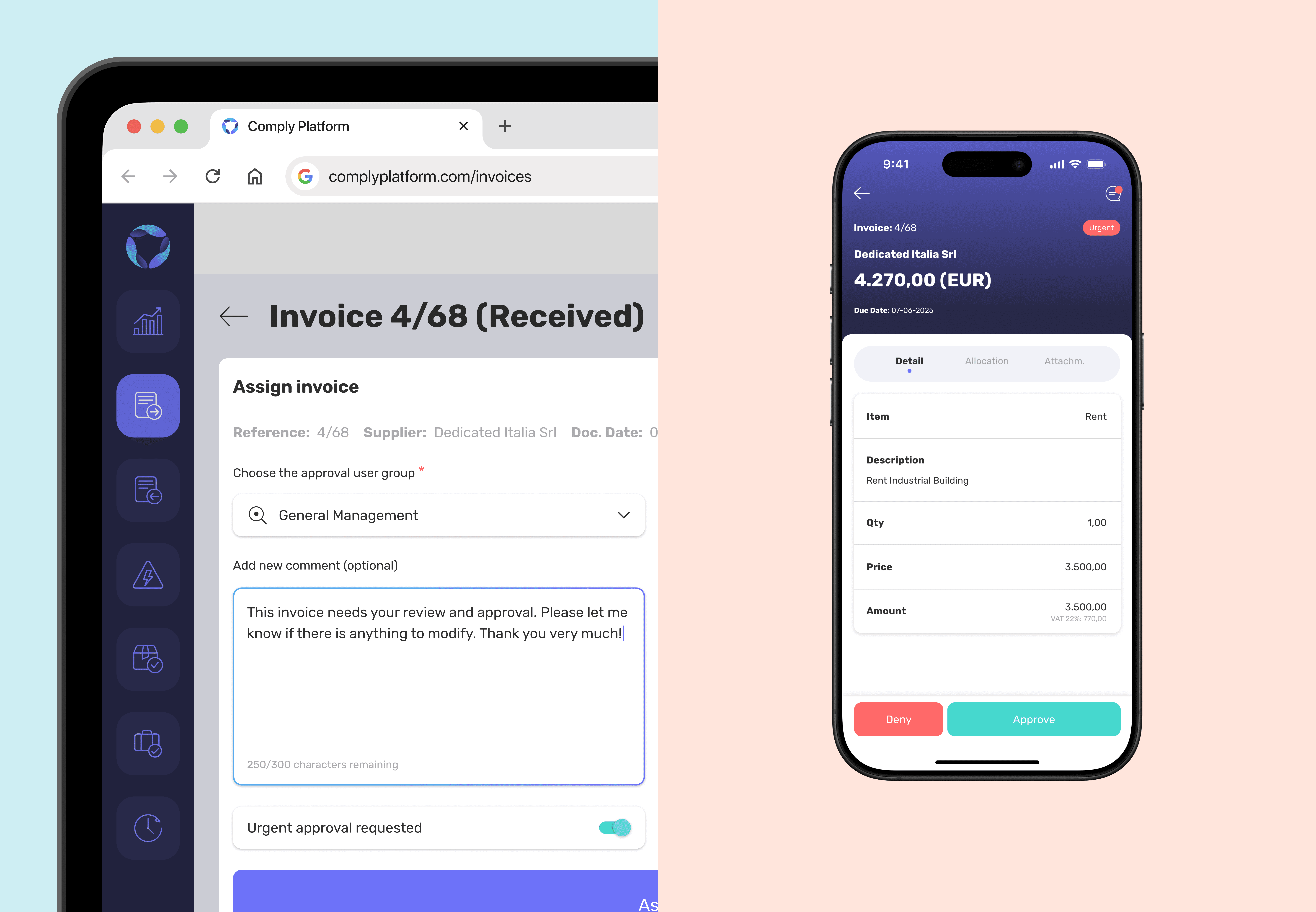Web Assignment vs Mobile Approval