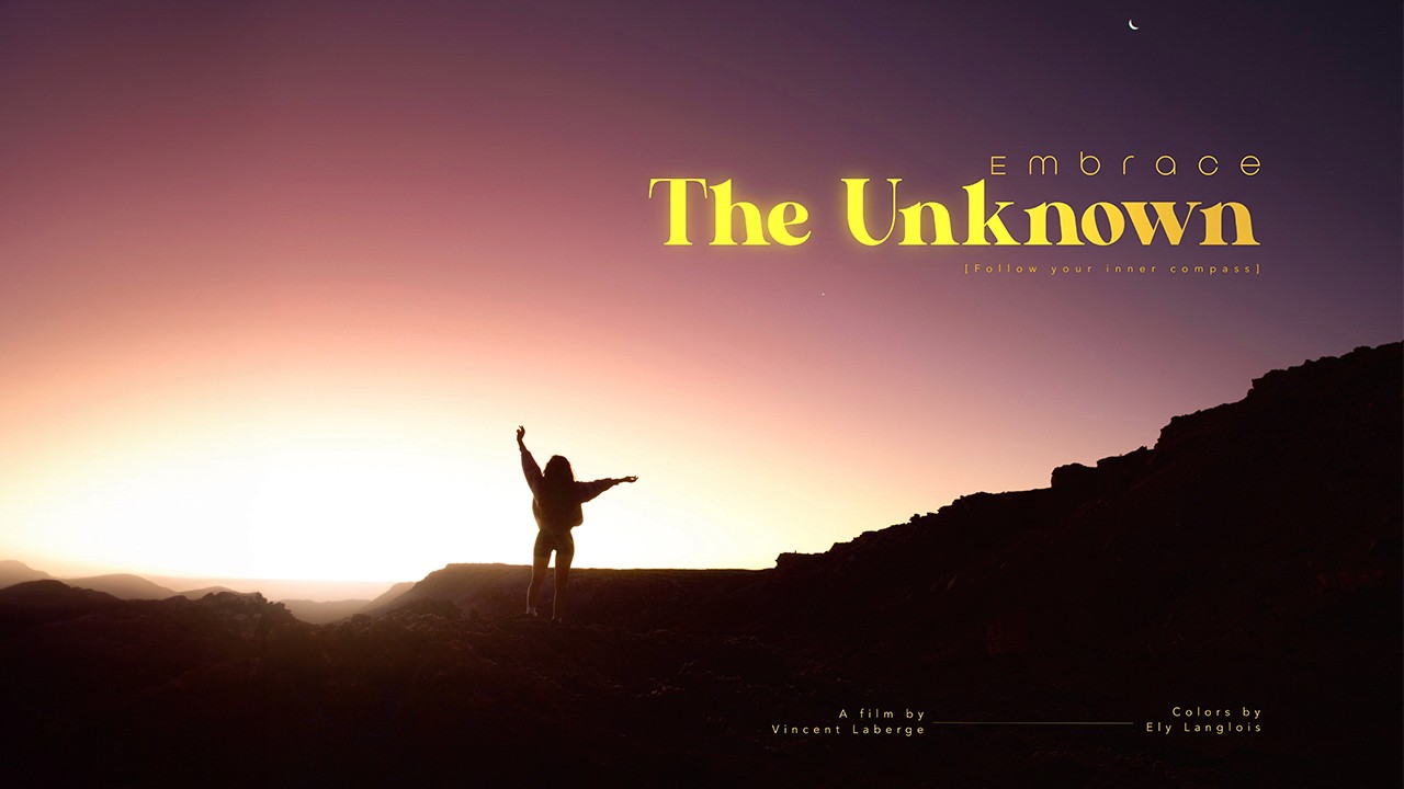 Cover image of the short film “Embrace the unknown”