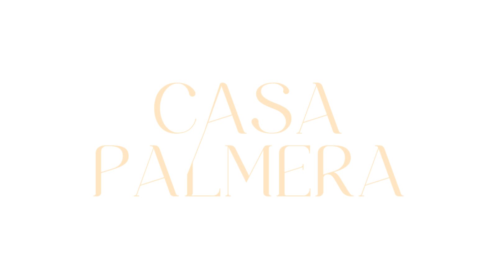 Casa Palmera logo concept draft, a further brown colourway exploration