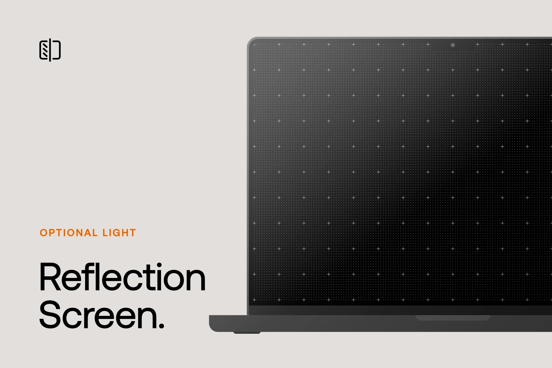 Vector MacBook Pro device mockup featuring an optional realistic screen reflection effect.