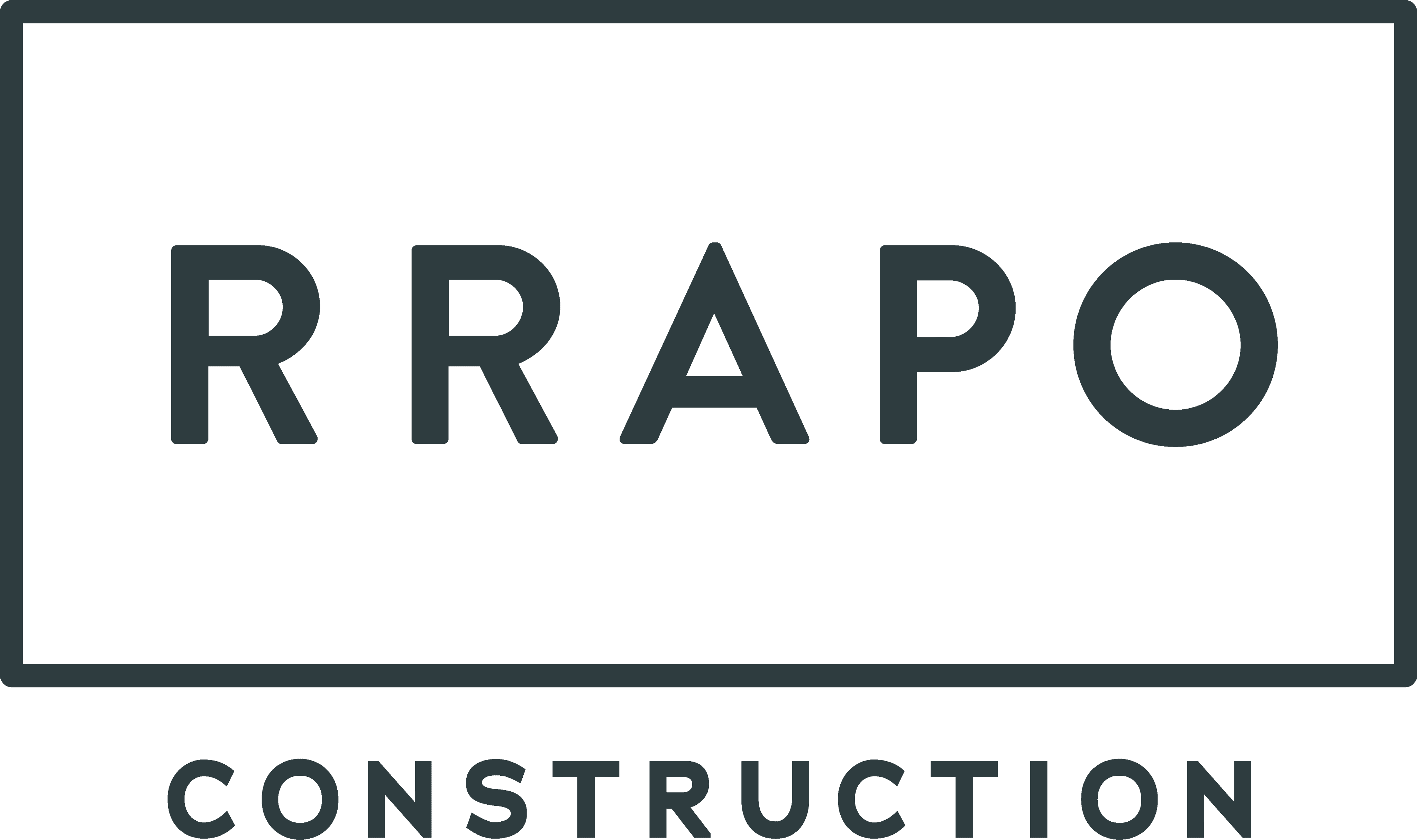 Rrapo construction company full logo grey