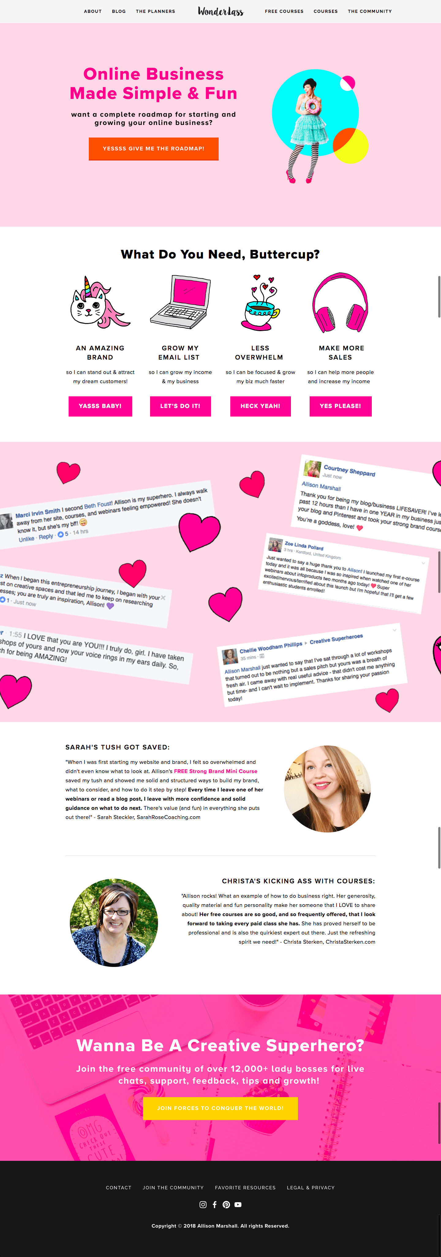 Wonderlass Start Here for Bloggers and Creative Entrepreneurs