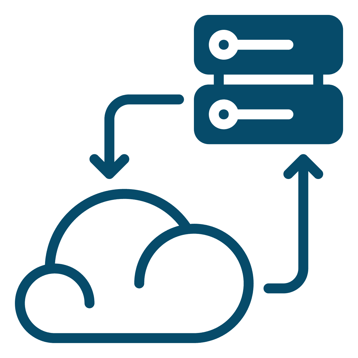 cloud icon for financial modeling for data analytics in healthcare