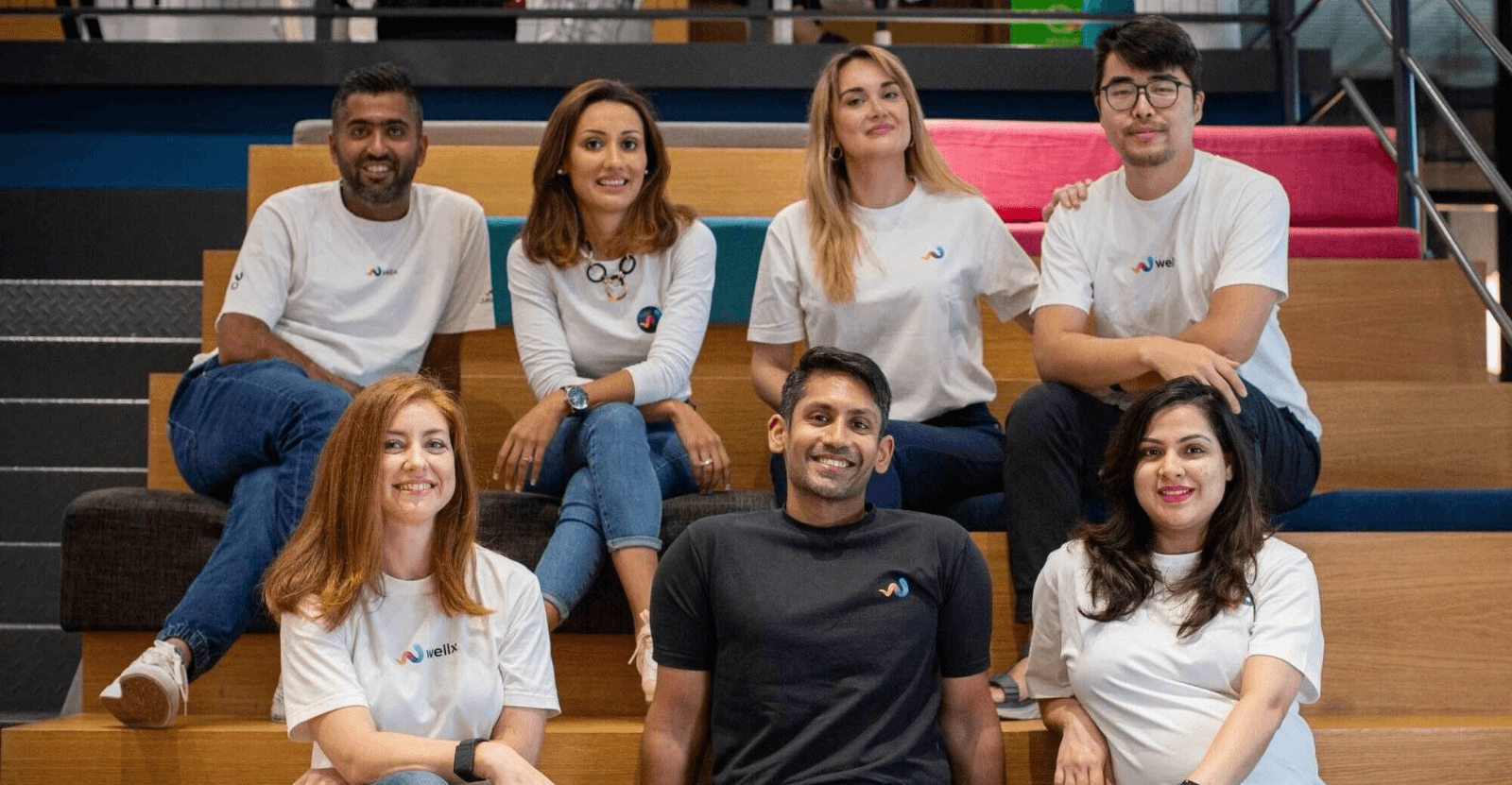 The team of the UAE-based Wellx, an InsurTech platform focused on health and wellness. Image by Wellx