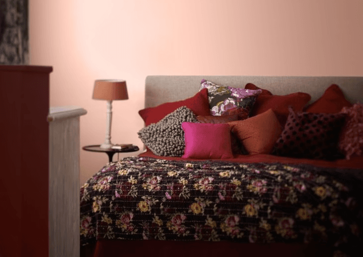 slaapkamer warme kleuren 