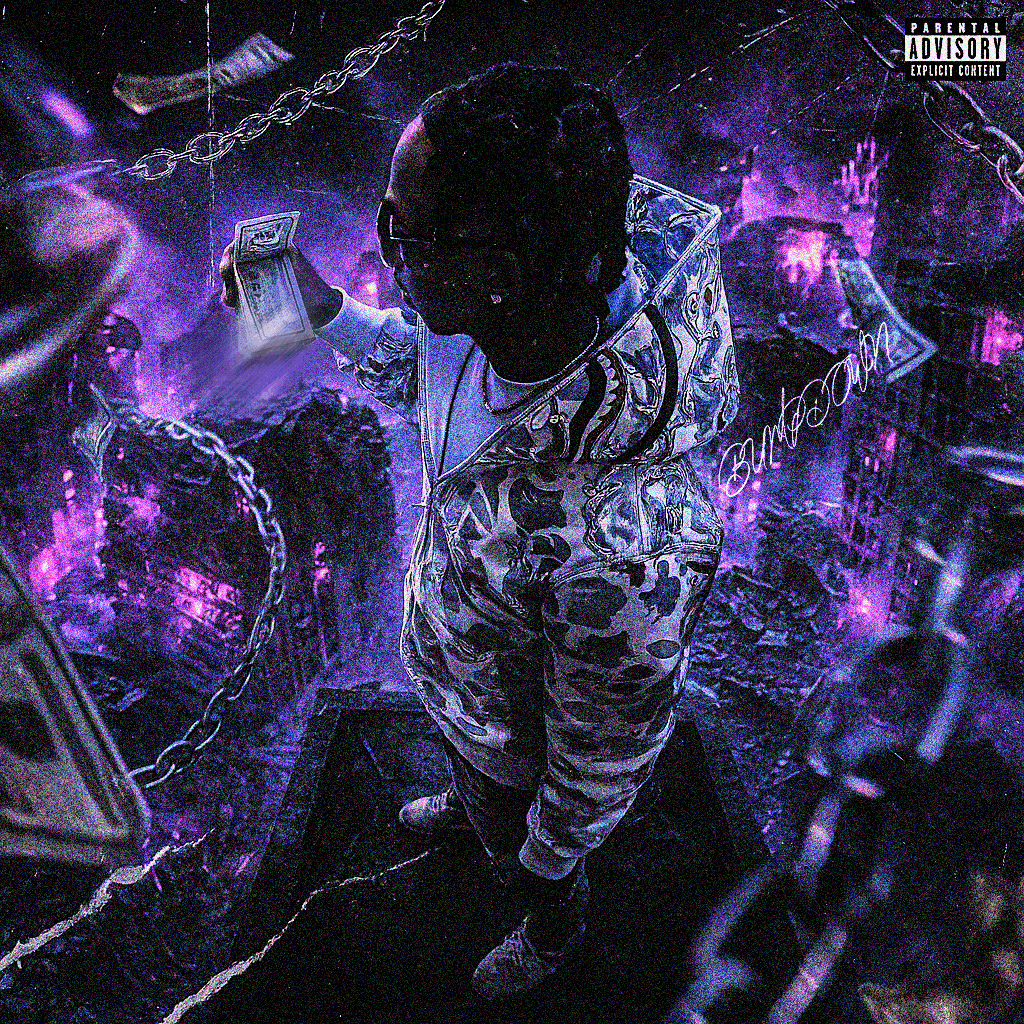 Rear view of black car