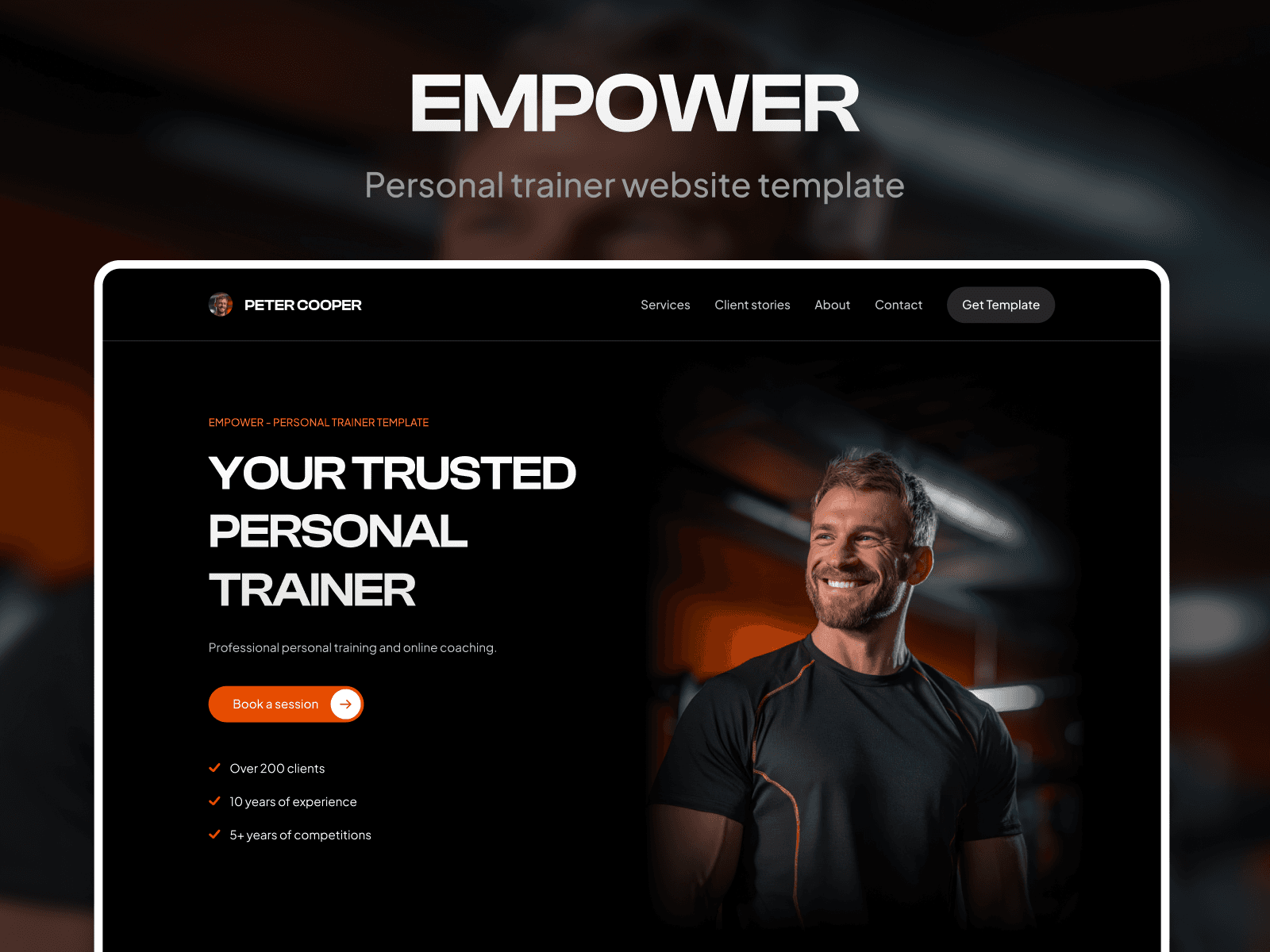 Empower — Gym & Fitness Trainer Template Thumbnail