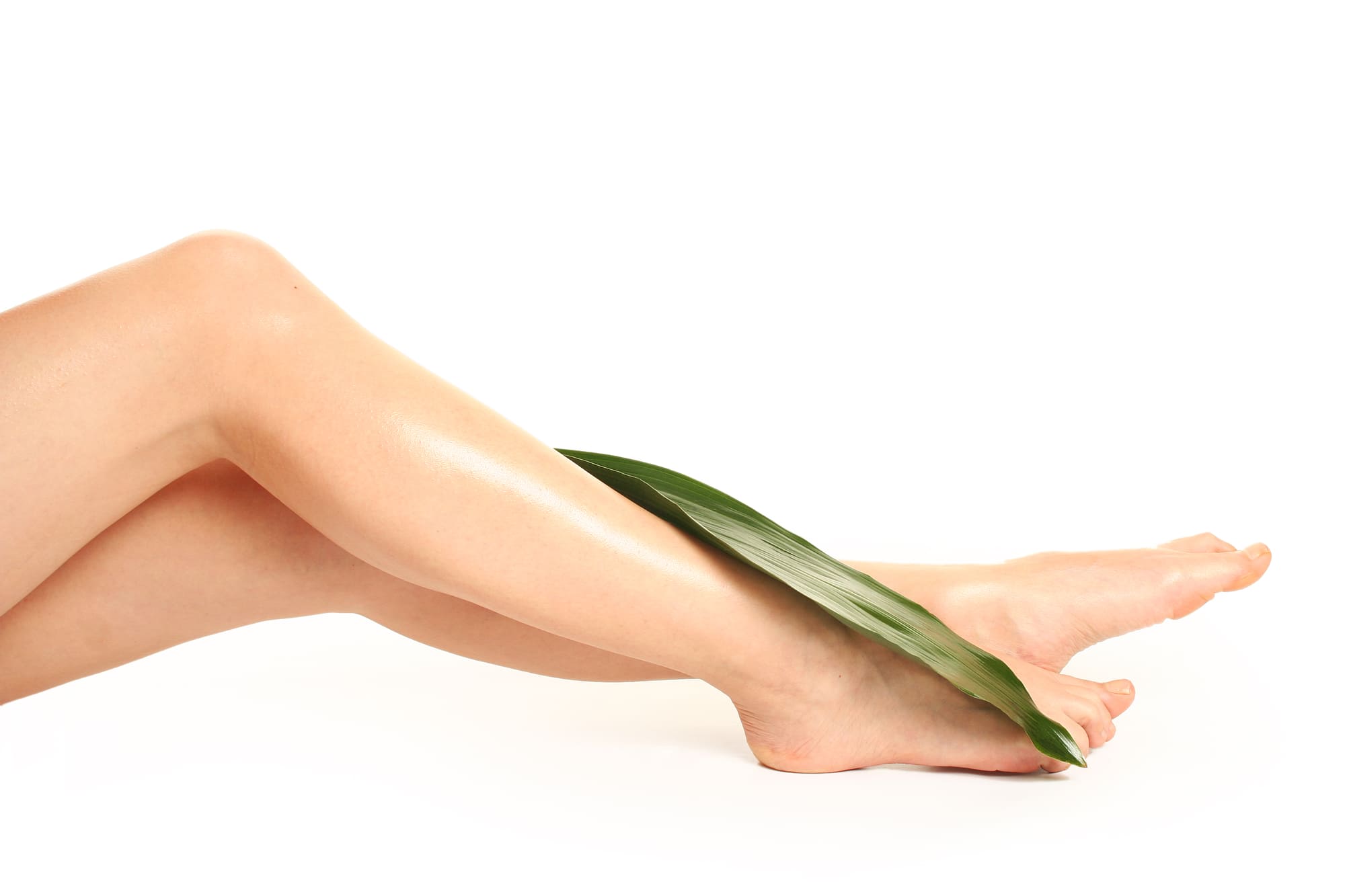 Hairless legs showing what hair removal treatment looks like