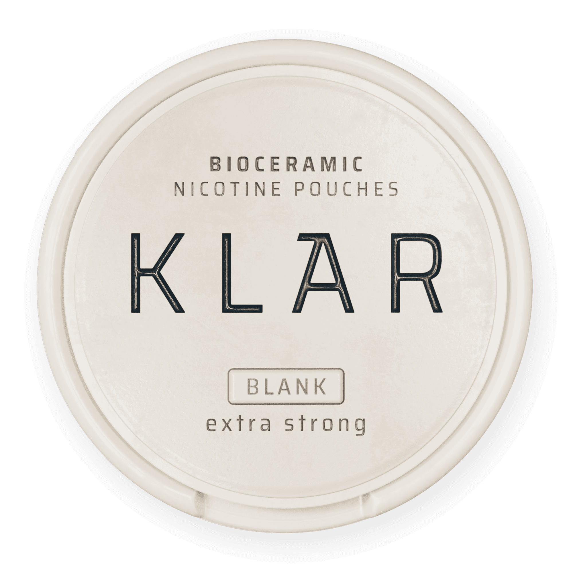 KLAR Bioceramic nicotine pouches in blank