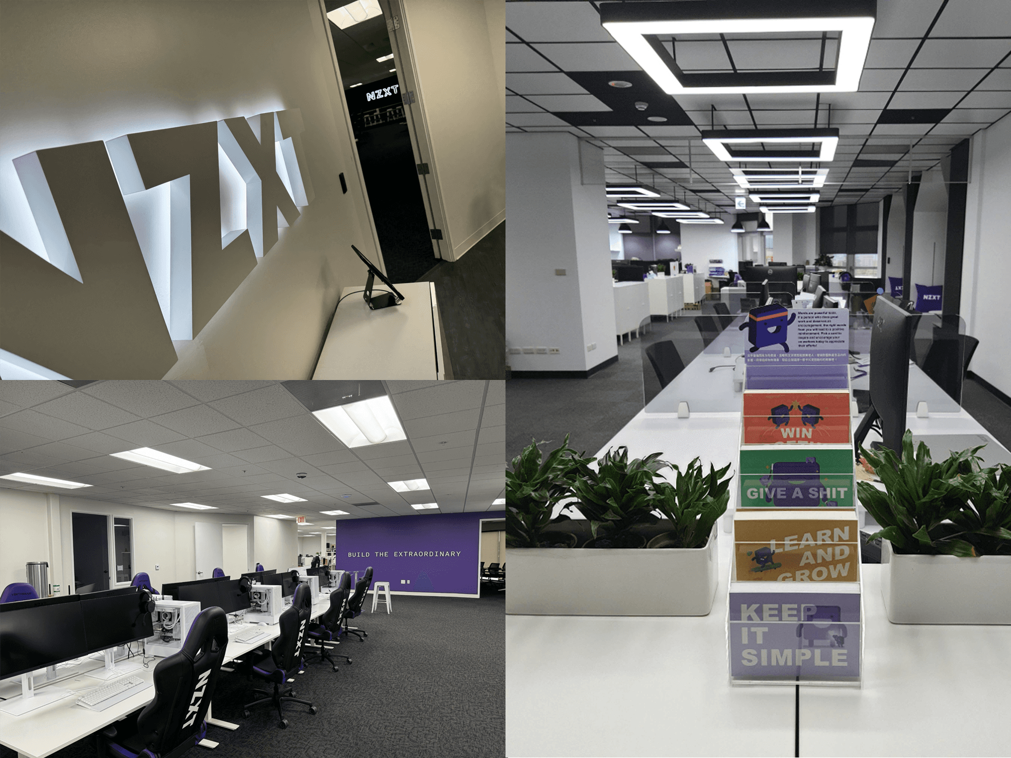 Photos from NZXT's Monrovia HQ and Taipei Office