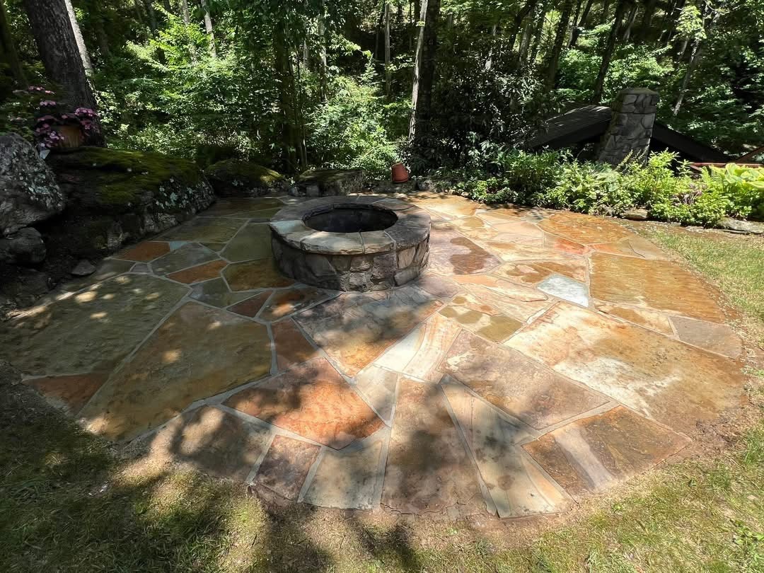 Before brick and stone cleaning