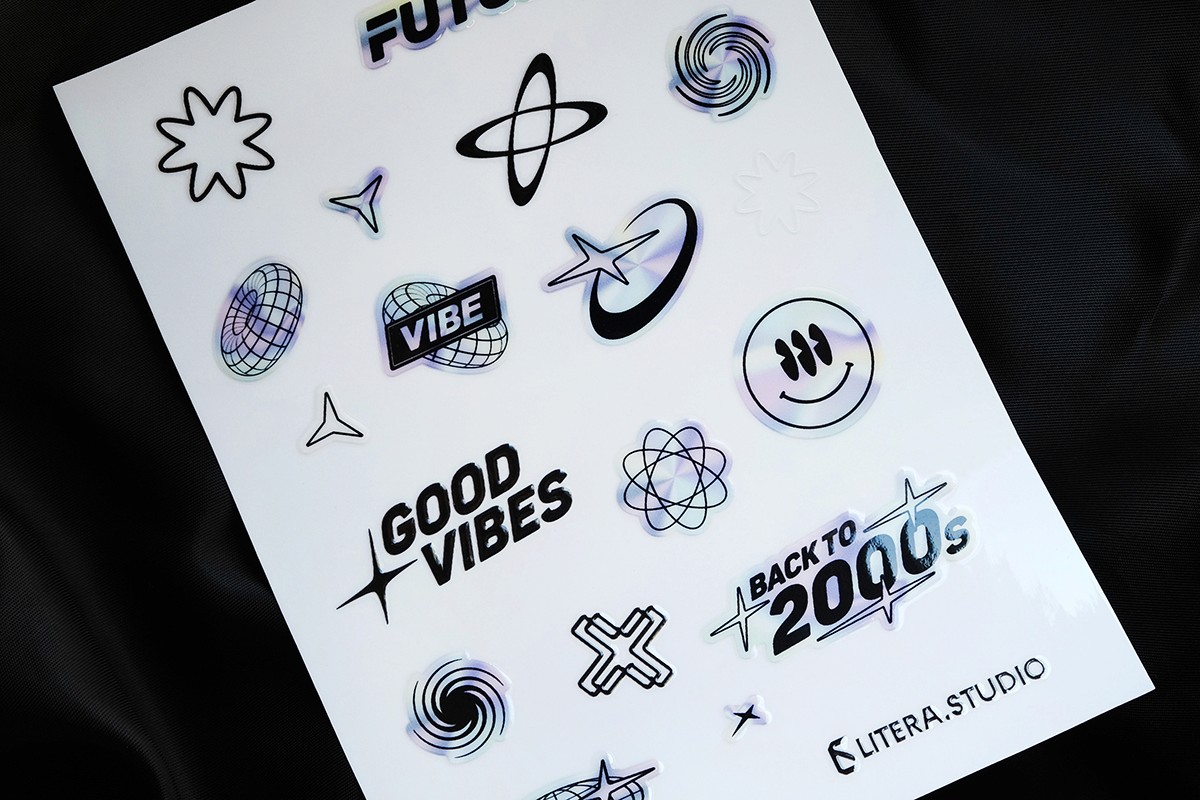 Sticker packs, uv dtf stickers for Brand community produced with uv dtf printing.