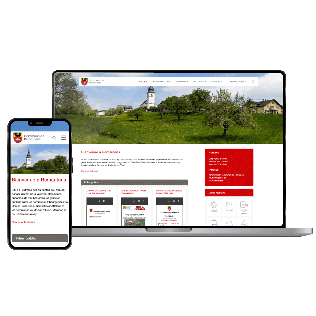 Refonte complète du site internet de la commune de Remaufens