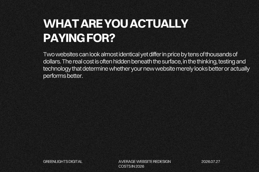 Website redesign cost