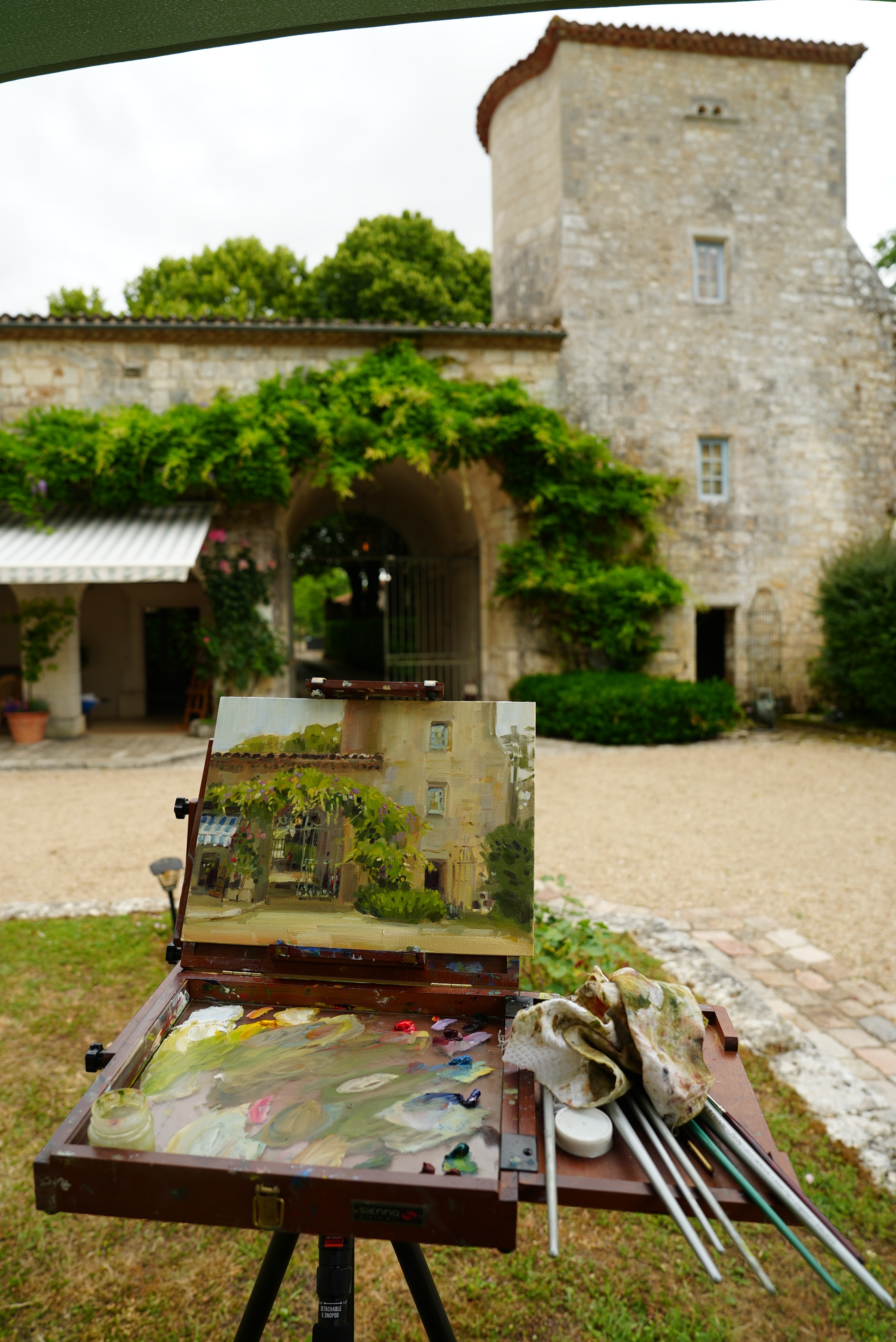 Oil Painting Lizzie Black at Castle