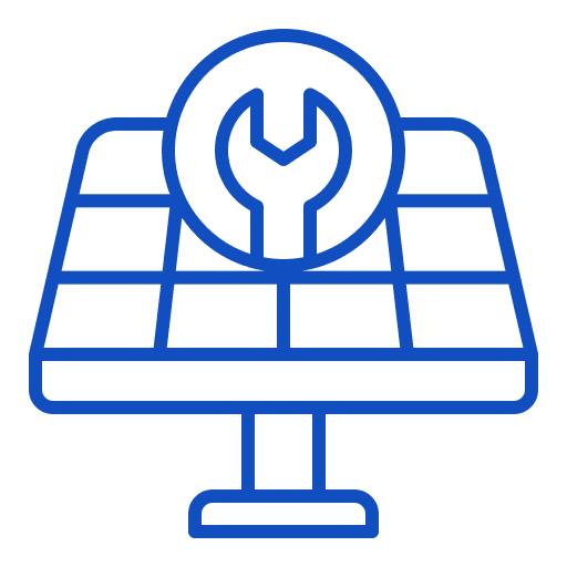 solar panel checkup icon