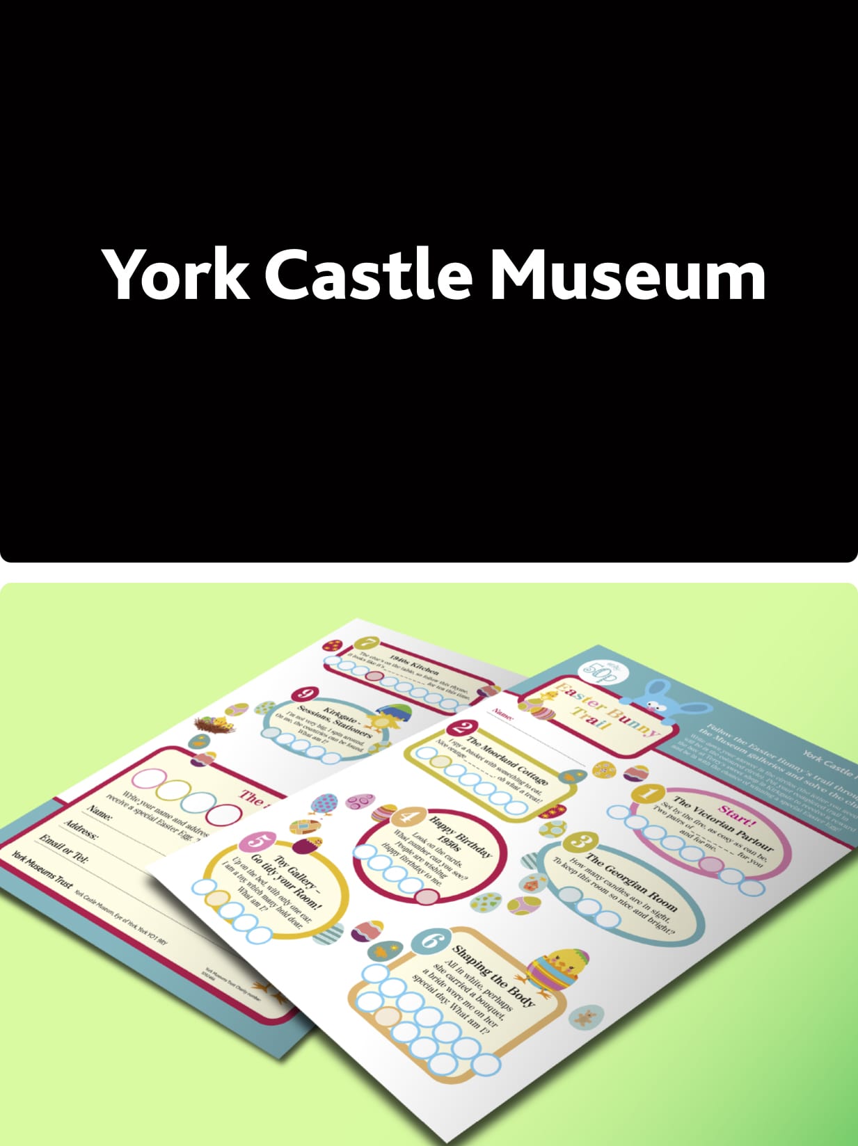 York Castle Museum Family and Childrens Activity Sheets