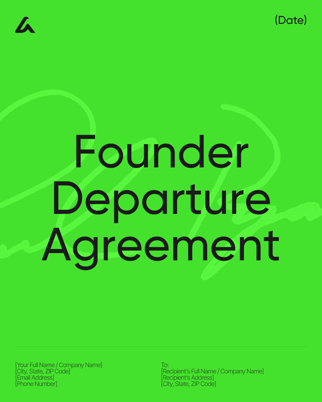 Founder Departure Agreement