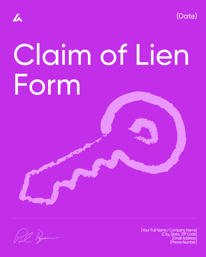 Claim of Lien Form