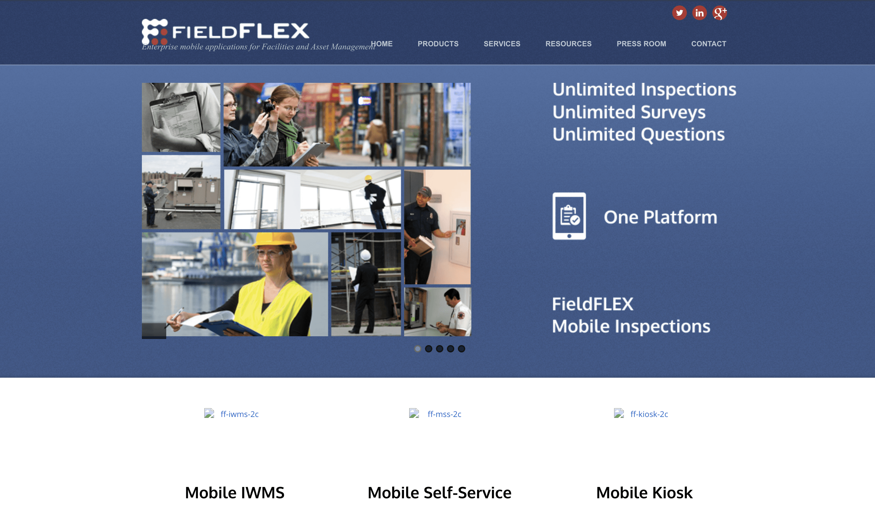 Fieldflex old website