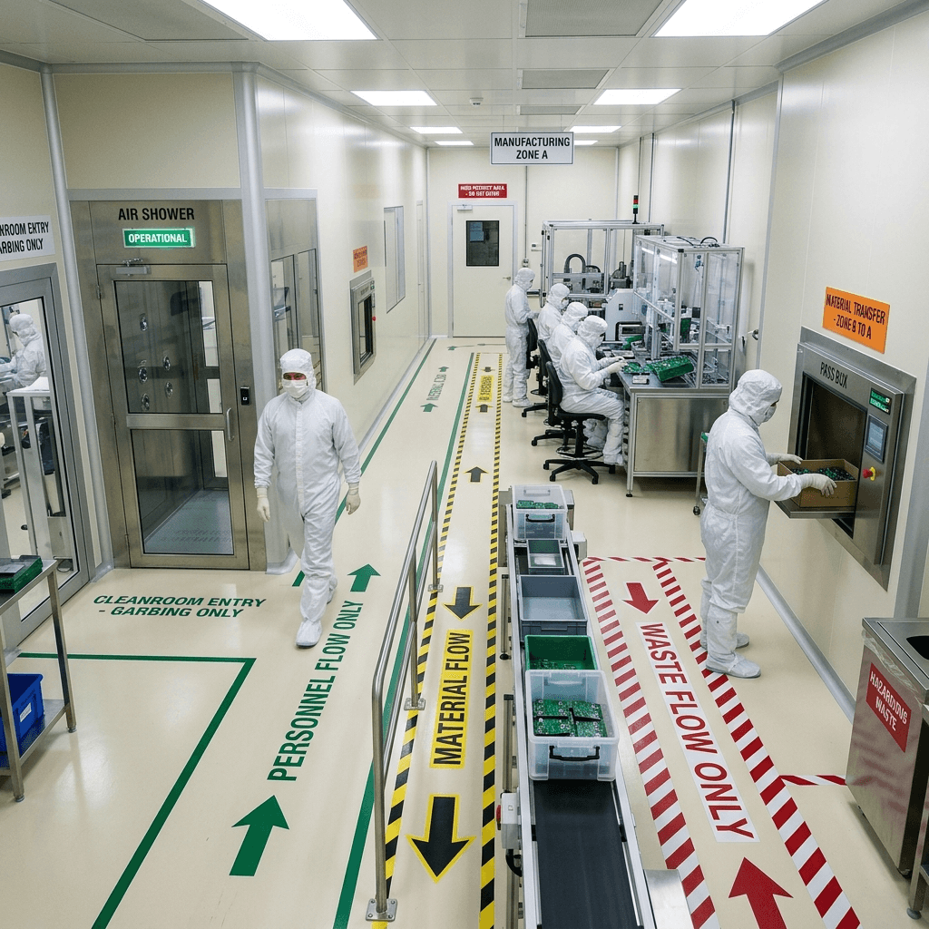香港 GMP 藥廠無塵車間人流物流分區設計 | Hong Kong GMP Pharmaceutical Clean Room Personnel and Material Flow Separation Design