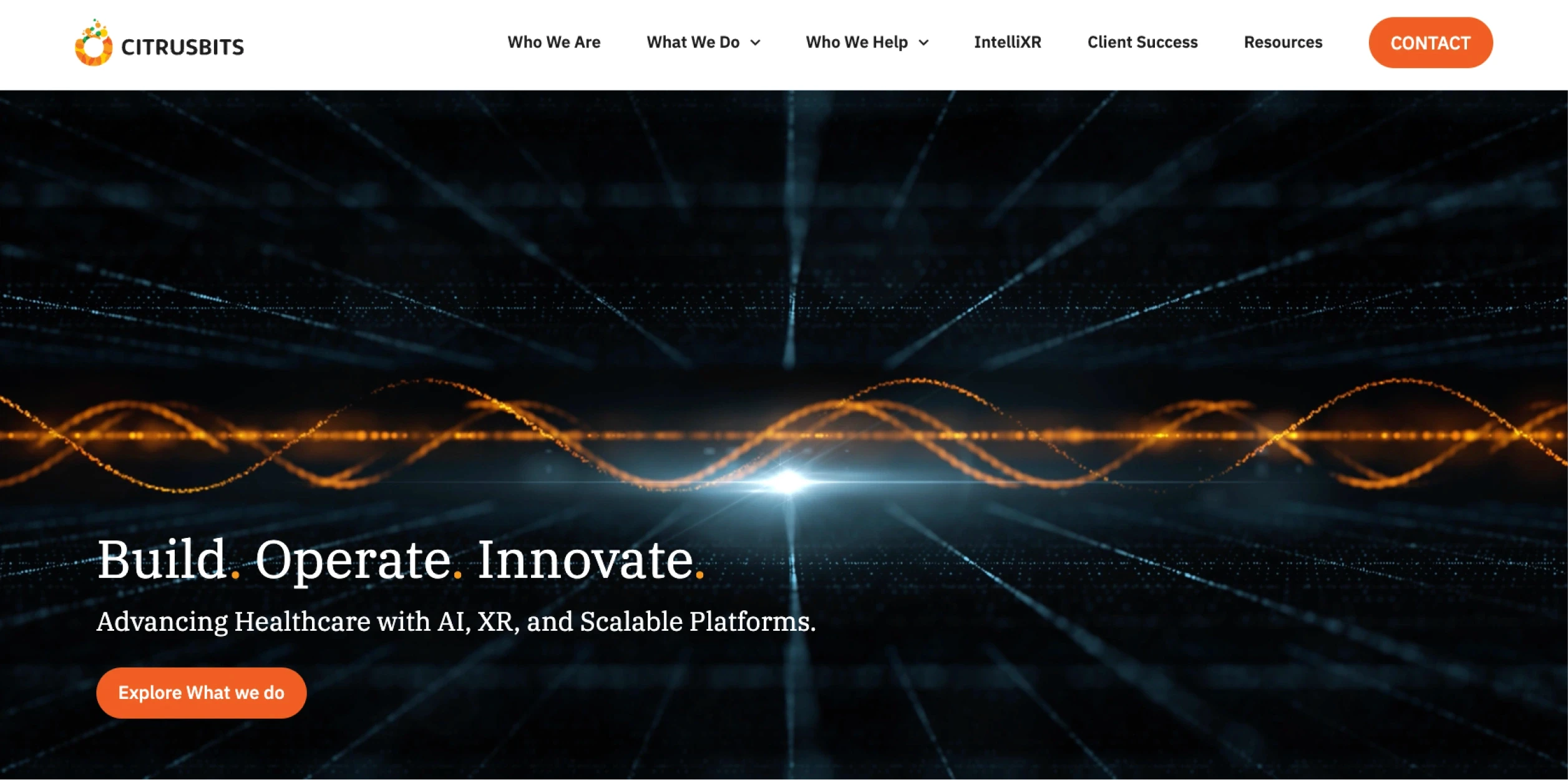 CitrusBit's website homepage