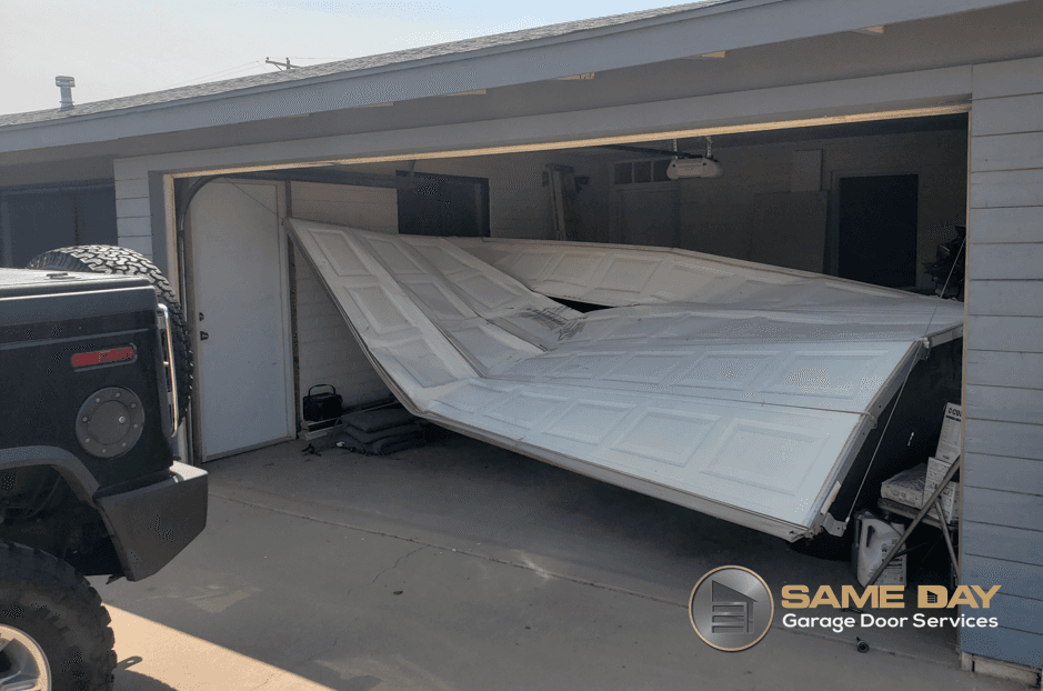 Claim Damaged door on homeowner's policy|Garage Door Repair Covered