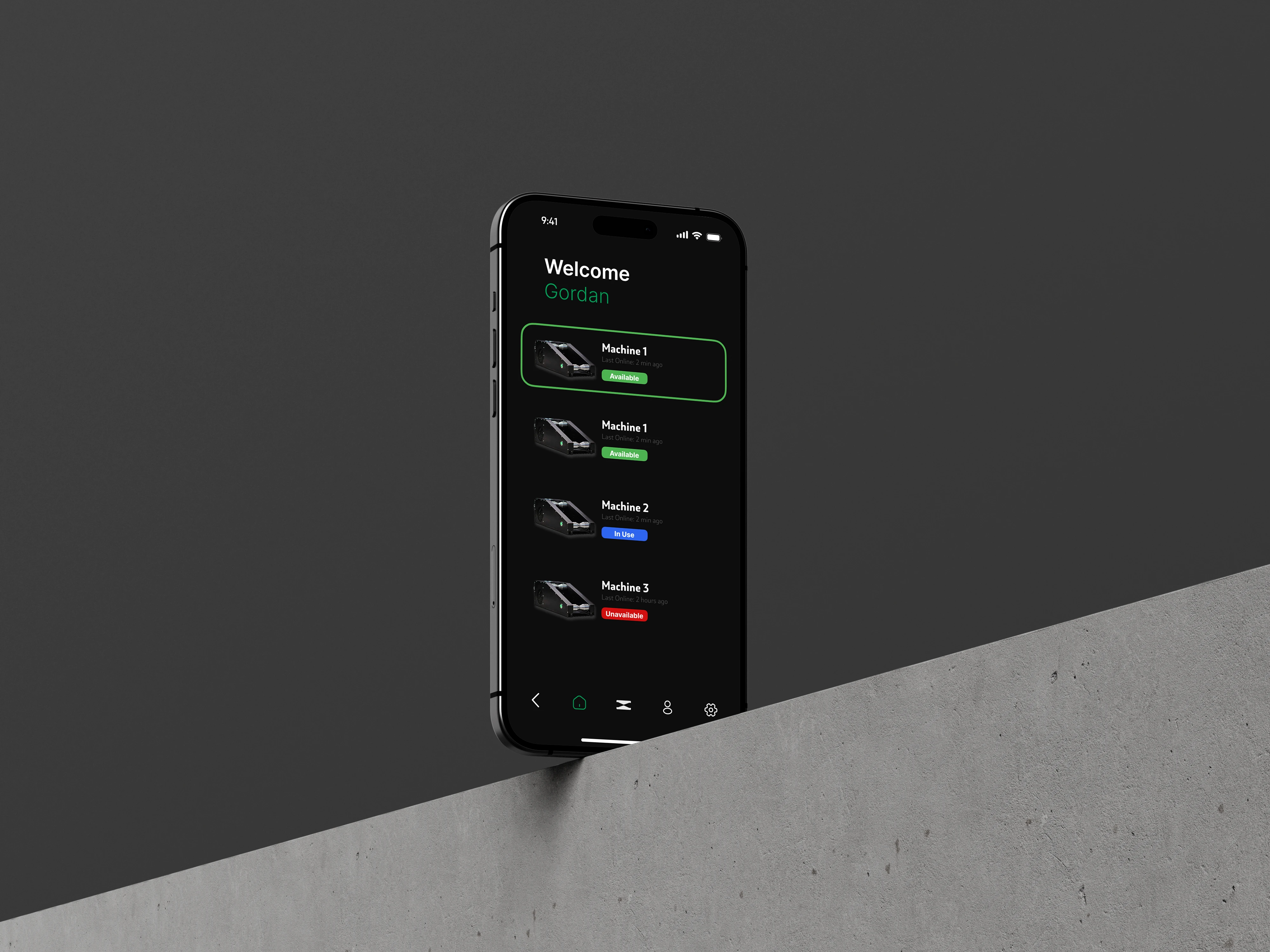 Clean desktop setup with product screen