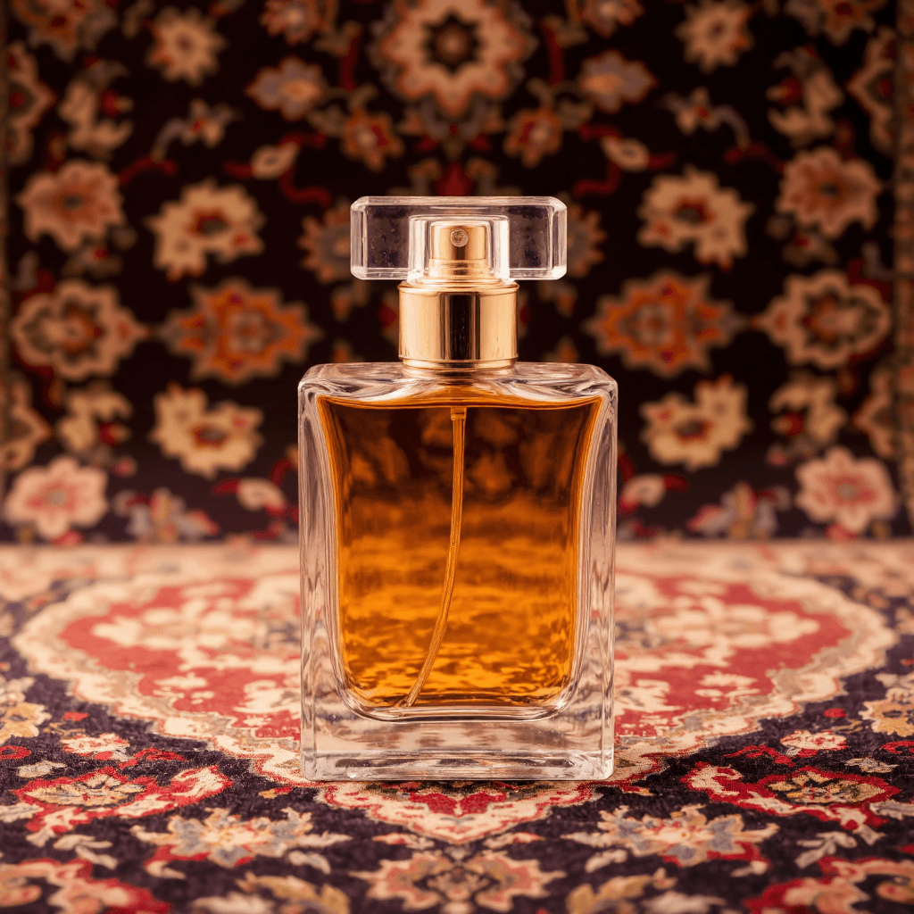 product photography of perfume