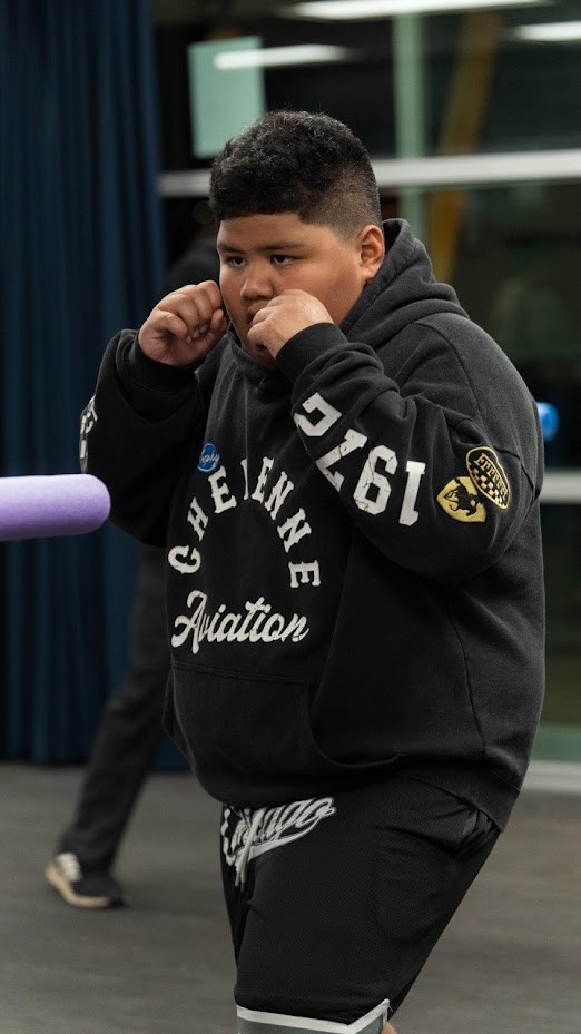 Kid with Boxing Pose