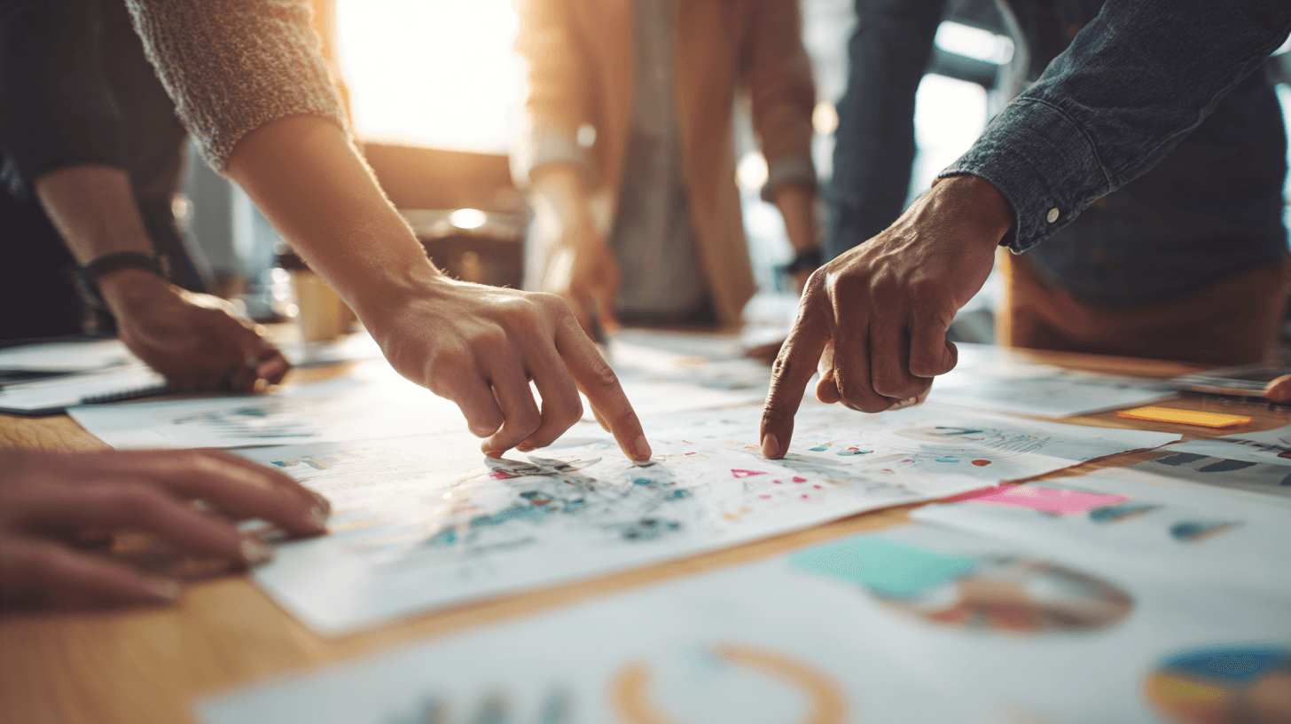 Group of men surfing