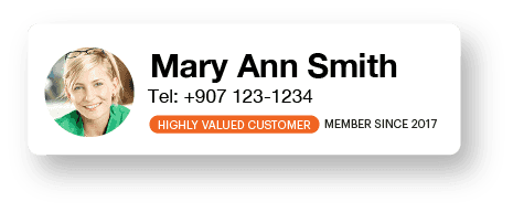 Agent Assist identifying the caller and showing their customer profile